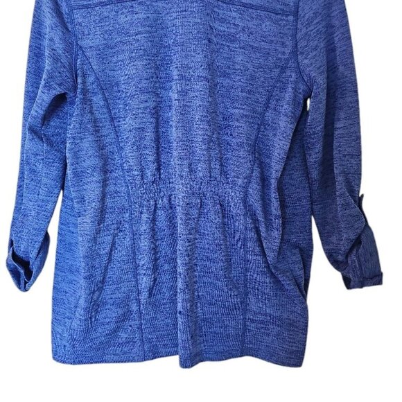 T By‎ Talbots Jacket Blue Size XS Open Front Sweatshirt  Roll Sleeve - Picture 9 of 10
